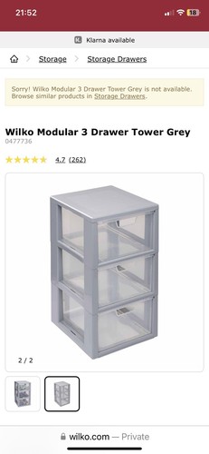 Wilko modular drawer tower - wilko,
