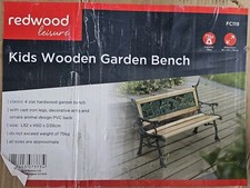 Redwood Leisure Kids Wooden Garden Bench