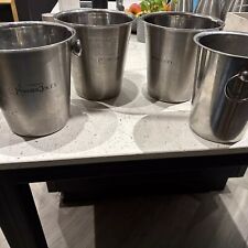 Vintage French stainless steel  Perrier - Jouet  Champagne ice bucket 