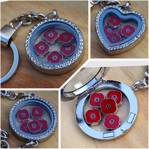 Poppy flower bracelets - poppy,