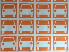 USED 110cm L x 36cm W Orla Kiely Large Car Park In Mandarin Cotton Lightweight