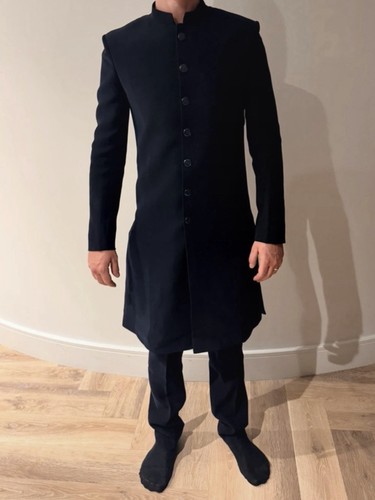 Kalki men black sherwani - kalki, men’s