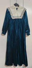 VTG L Komar Teal Velour Robe