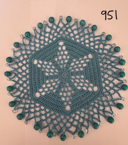 Hand made crochet - made, beaded