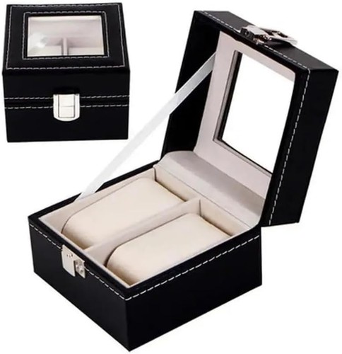 Slot watch box leather - pu,