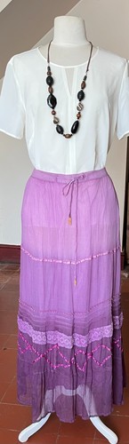 Hippy gypsy indian maxi skirt - gypsy,