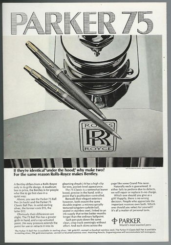 1974 parker pen advertisement - parker,