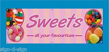 SWEET SHOP SWEET STALL BANNER ADVERTISING STALL BANNER