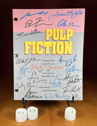 Pulp fiction script signed - pulp,