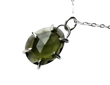 Moldavite Tektite Necklace