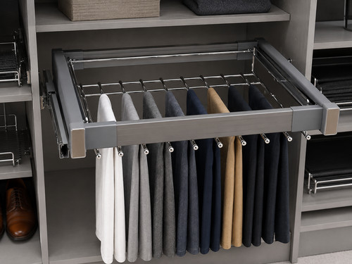 Pull out wardrobe trouser - out, rack