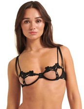 Bluebella Nova Bra Open Cup Erotic Seductive Bra Womens Bras 31623 Black