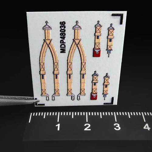 Pilot seatbelt decals - 3d, for