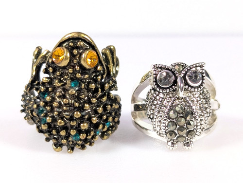 Whimsical woodland chunky ring - woodland,