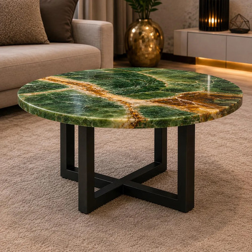 Green onyx coffee - onyx, table