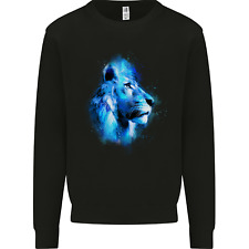 Lion Watercolour Kids Sweatshirt Jumper