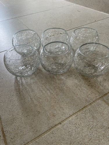 Crackle glaze tea light - crackle,