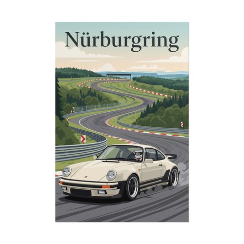 Porsche 911 nurburgring poster - nurburgring,