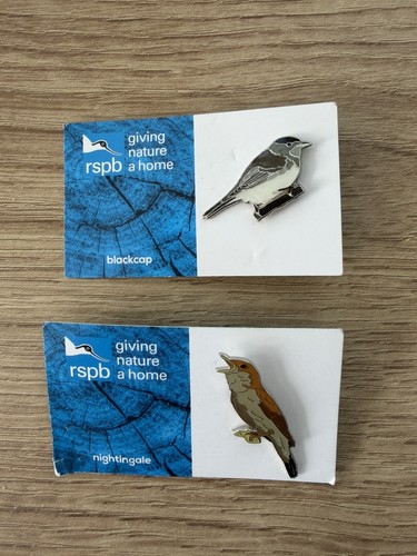 Rspb bird pin badges - 2,