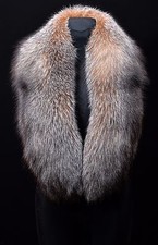 Genuine Crystal Fox Fur Handmade Stole Shawl Scarf Collar Boa