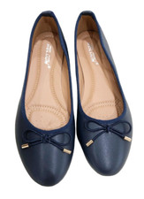 Womens Flat Pumps Ladies Ballet Ballerina Dolly School Bridal Shoes Size 3-8