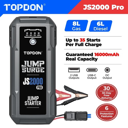 Topdon js2000pro 2500a - 2500a, peak