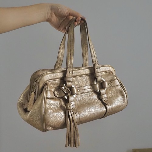 Bally metallic gold leather - bally,