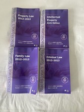 Family, Criminal, Property, Intellectual Law Blackstone's Statutes 2012/2013