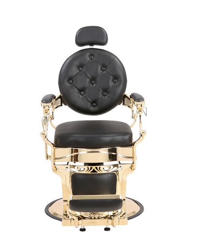 Barber chair with - gold, frame