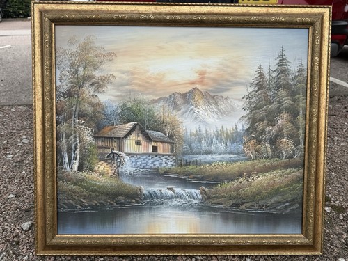 Vintage original oil painting - vintage,