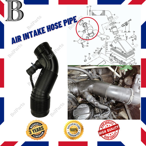 Air intake hose pipe for - air, golf