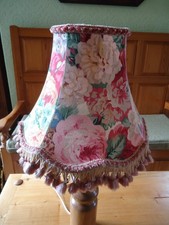 Vintage Lined Floral Table or