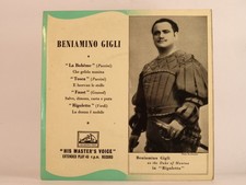BENIAMINO GIGLI LA BOHEME