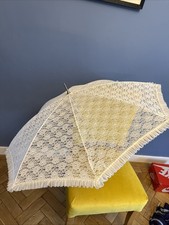 Vintage White Lace Parasol