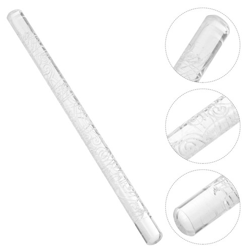 Acrylic rolling pin embossed - acrylic,