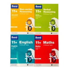 Bond 11+ Quick 10 Minute Tests (Age 8-9) by Oxford 4 Books Collection - PB