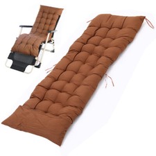 1.6m Soft Lounger Cushion Recliner Pad Outdoor Garden Sun Lounger Bed Seat Cover