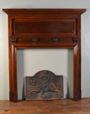 Edwardian mahogany fire surround circa 1910