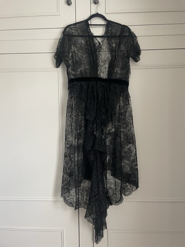 Antique black floral - antique, lace
