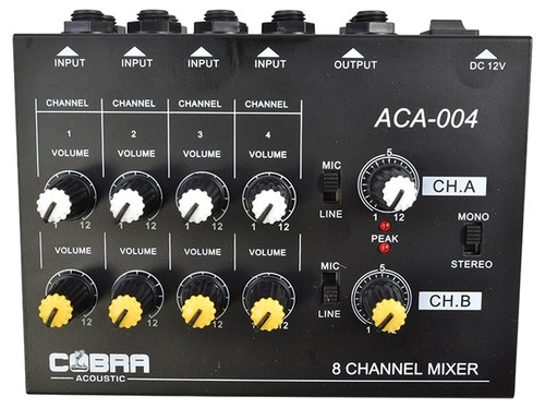 Channel line mic - line, mixer