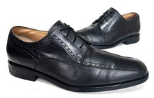 Mens CLARKS Active Air Smart Black leather Shoes Size UK 9.5 H Wide fit Good