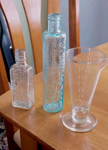 Vintage oil bottles - oil, and