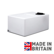 210 Litre Flat Baffled Water Storage Tank With 8" Internal Lid & 3/4" BSP Outlet