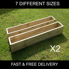 2xgarden planters window box - planters,