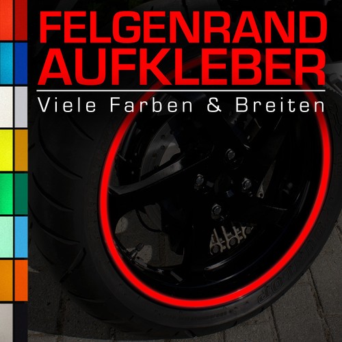 Reflective wheel rim - wheel, edge