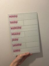 Weekly Planner Whiteboard A4 size
