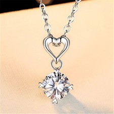 Crystal Love Heart Pendant 925