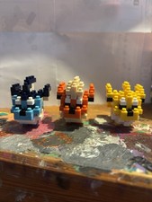 nintendo pokemon flareon vaporeon jolteon nanoblock mini brick construction set