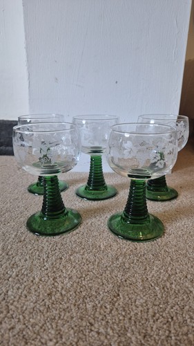 Luminarc wine glasses green - wine,
