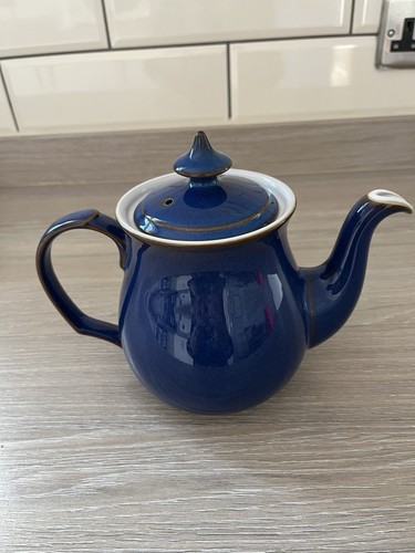 Denby imperial blue tea - imperial, pot